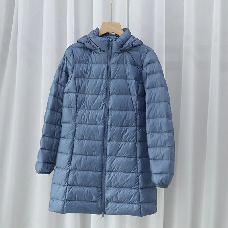 

Plus Large Size Women's Hooded Down Jacket 2025 Autumn and Winter New Simple Casual Commuter Mother Outdoor Warm Jacket Coat