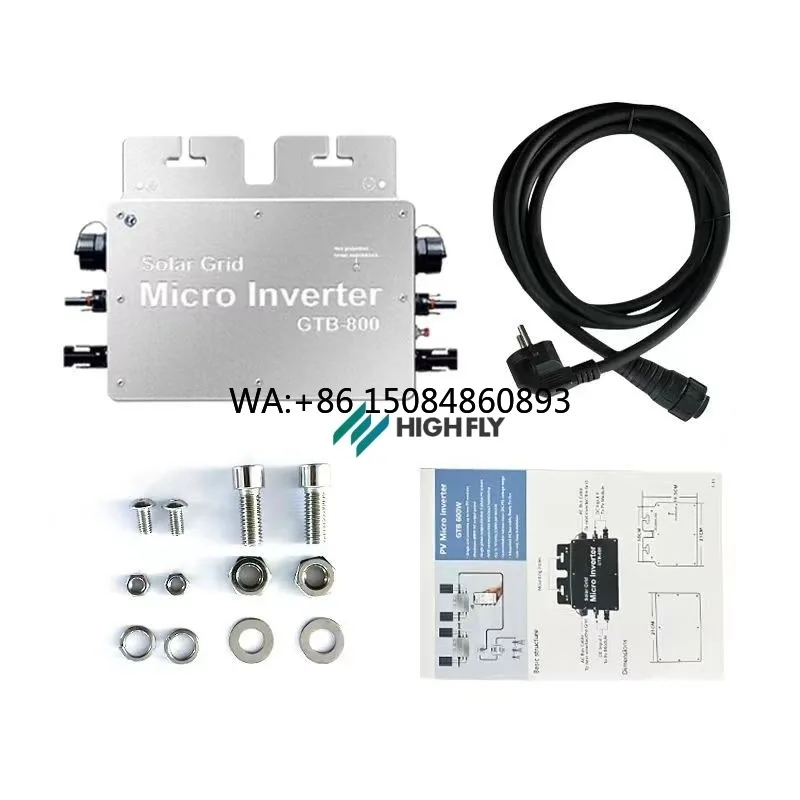 Balcony solar power generation   800W On-Grid Smart Micro Inverter Anti-Reverse Flow Single Phase Output Balcony Use