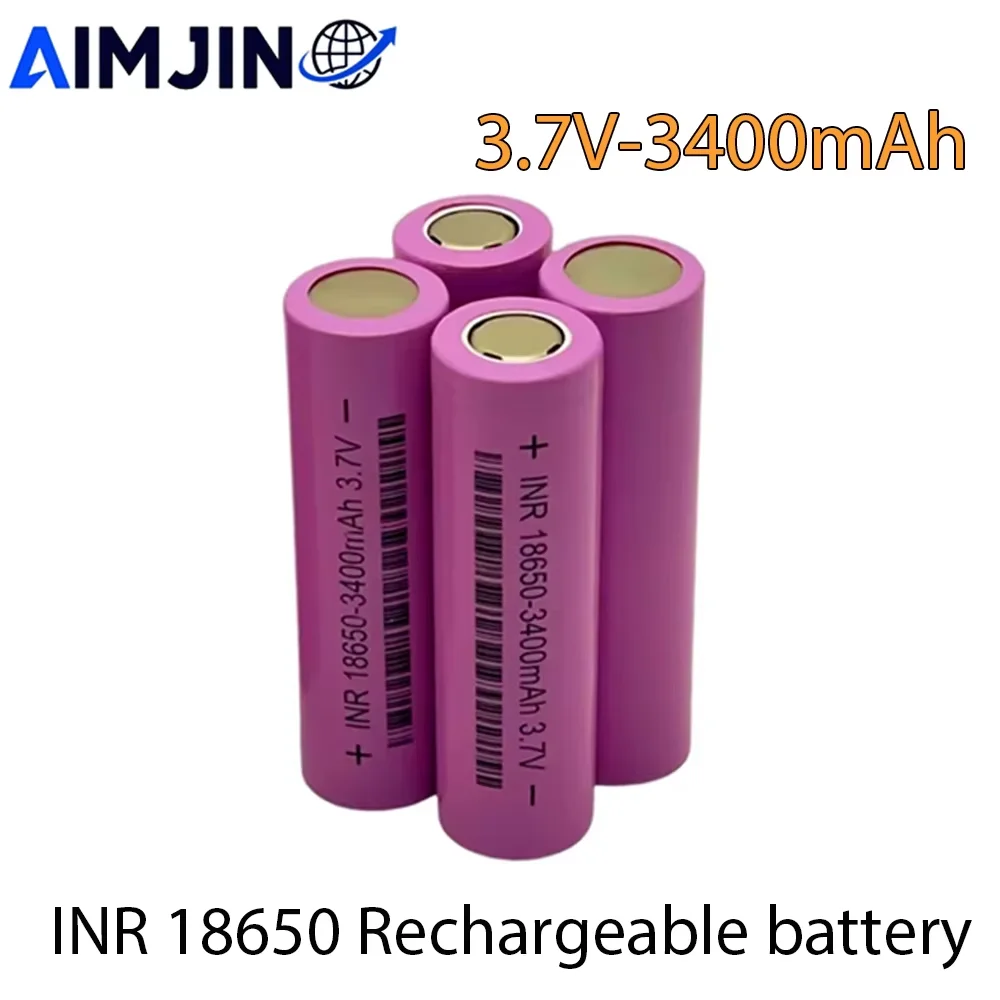 18650 Li-ion Battery for Samsung 18650 3.7V Rechargeable Battery 3400mAh Lithium Batteries DIY 20A Current