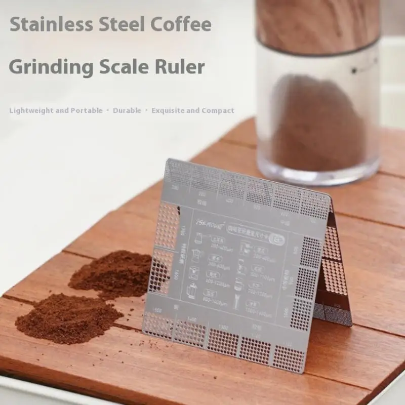 Grinding Scale Reference Card Italian Hand-brewed Coffee Powder Thickness Comparison Card Coffee Bean Grinding Auxiliary Tool