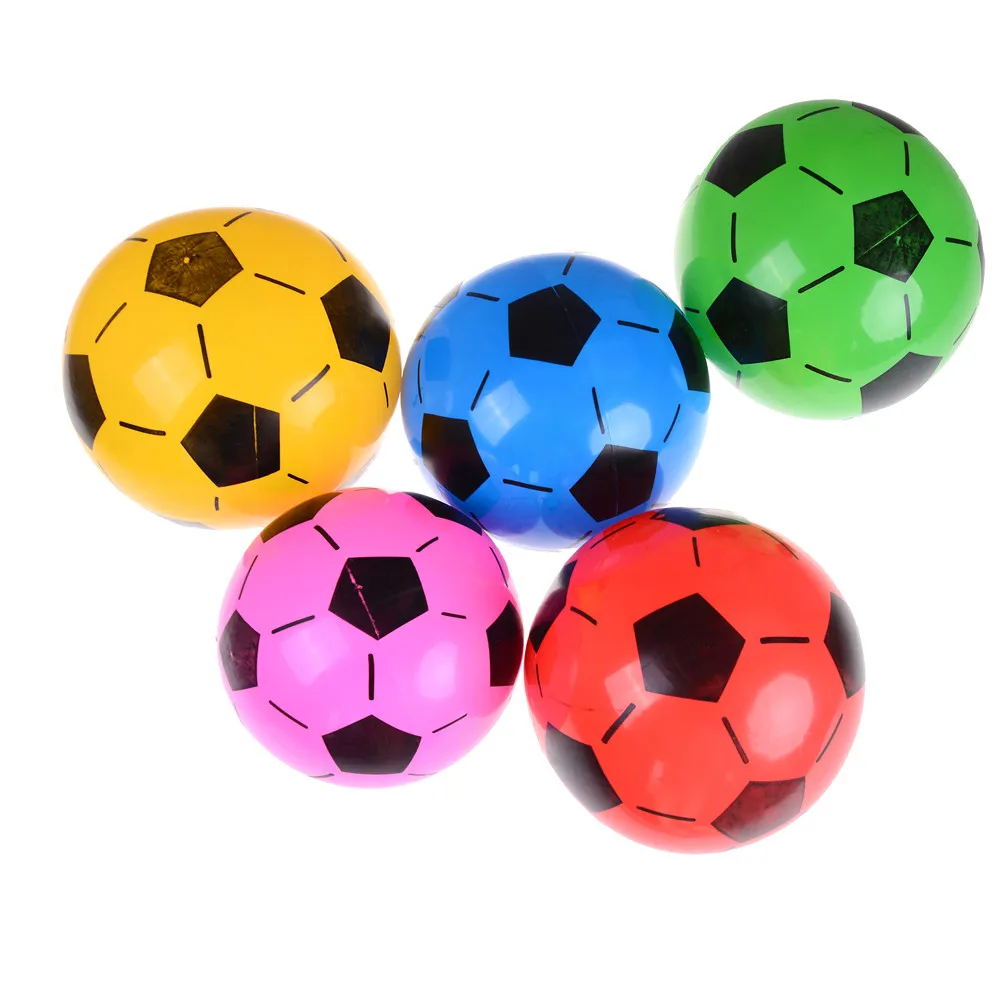 1 pallone da calcio gonfiabile in PVC per bambini, giocattolo per palloni sportivi da spiaggia