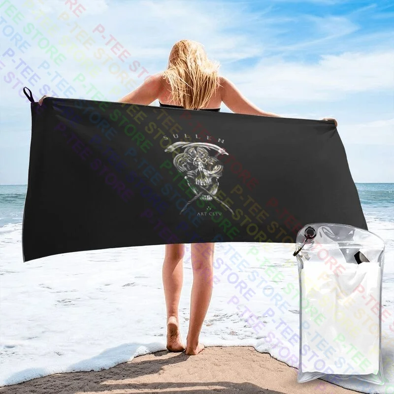 Sullen Farrar Reaper Grim Skulls Angels Demons Quick dry Towel Travel Microfiber For Bathroom