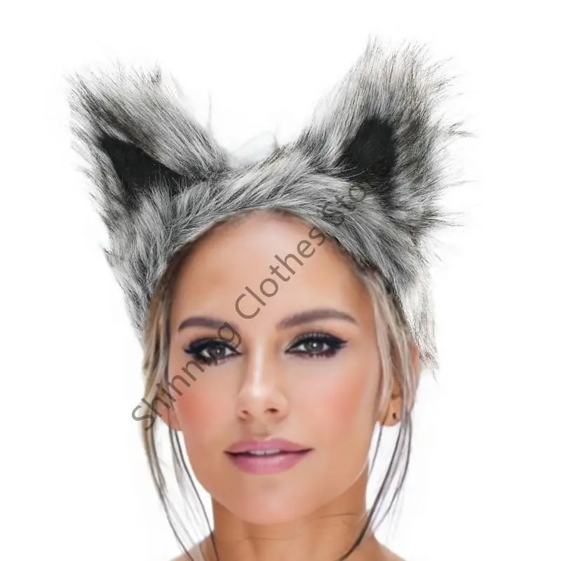 

M68A Faux Furs Wolf/Foxes/Cats ушной повязка на головную огороду