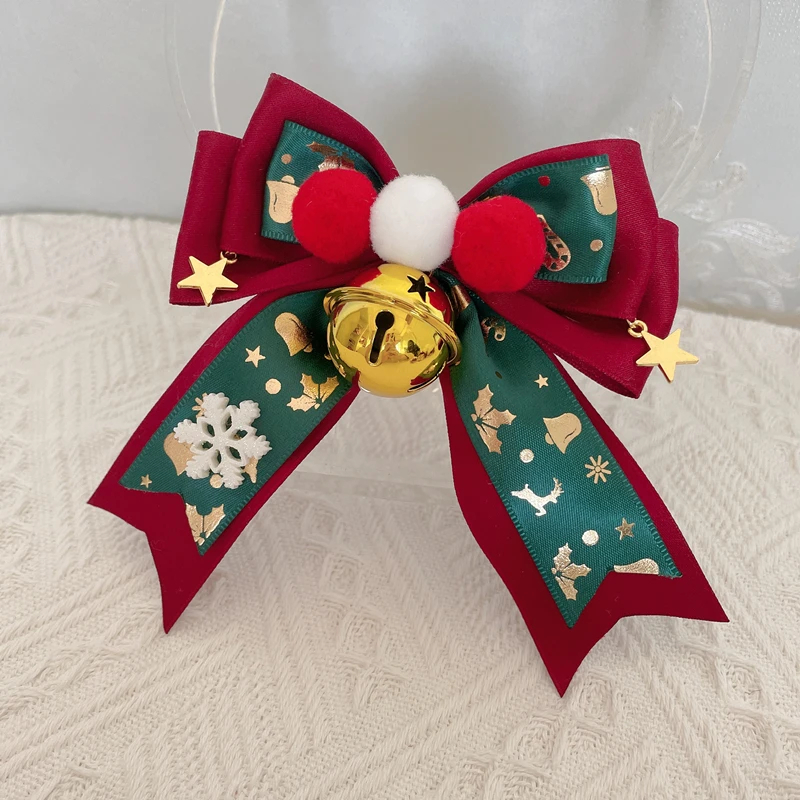 Diseño Original de Año Nuevo, tocado de lolita navideño, horquilla, gancho para el pelo, accesorios para el cabello hanfu