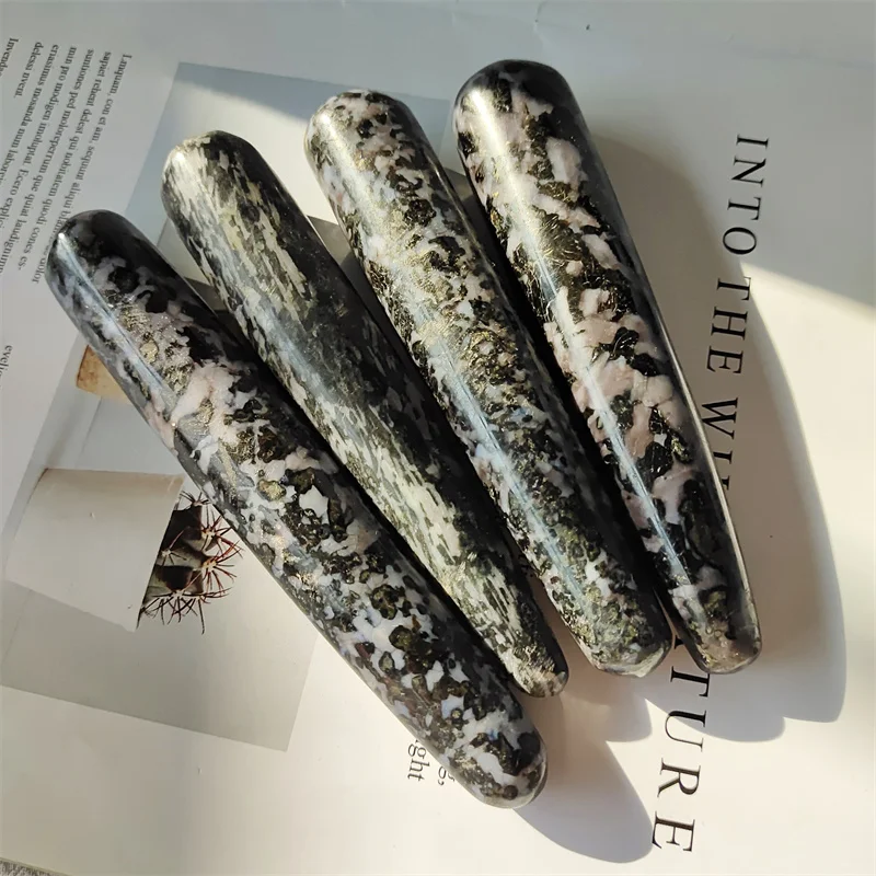 

Натуральные камни Gabbro Polshed, кварц, искусственная палочка, лечебные инструменты, драгоценные камни, украшение рейки, драгоценные камни