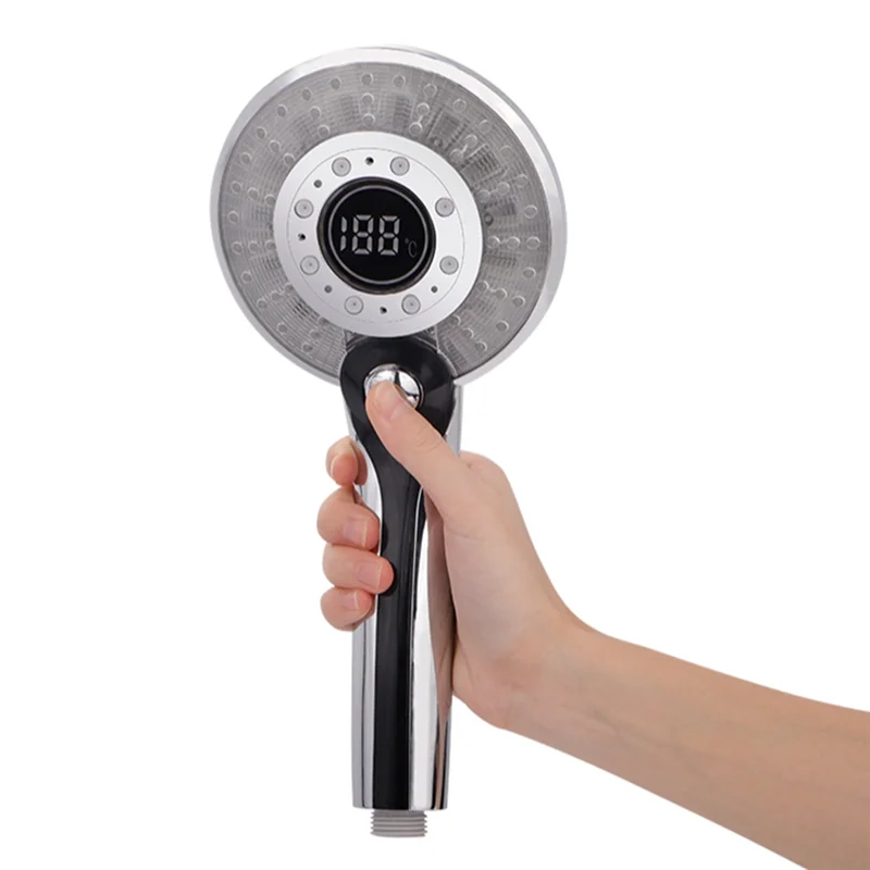 

A7THK-LED насадка для душа с цифровым контролем температуры, насадка для душа, 3 режима распыления, экономия воды, фильтр для душа, аксессуары для ванной комнаты