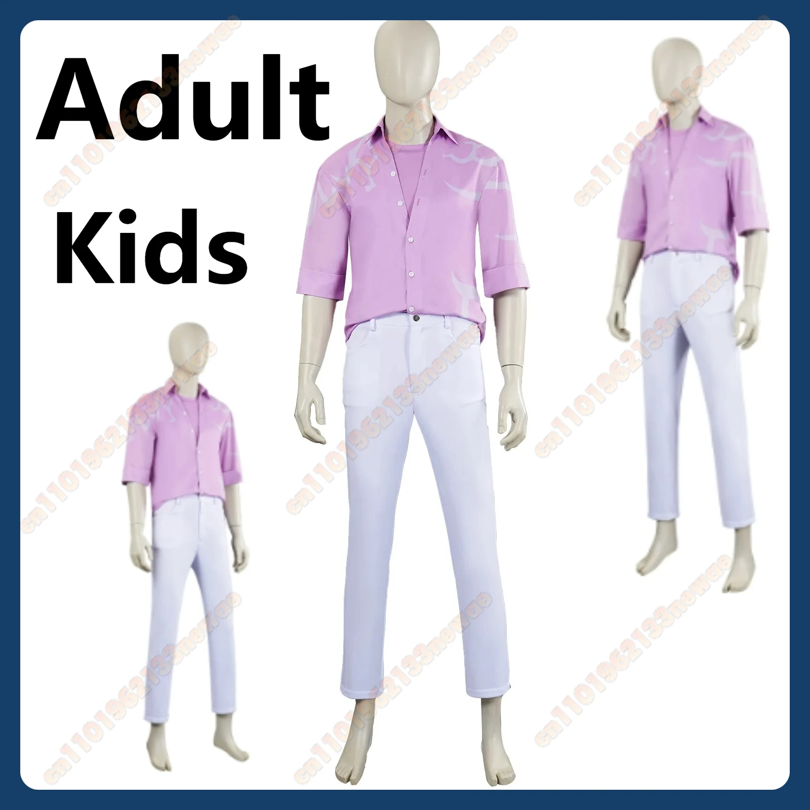 

MINISO Anime Saja Boys Jinu Soda Pop Clothing Demon Hunter of KPop Cosplay Costume Pink Shirt Uniform Pants Wig Halloween Suits