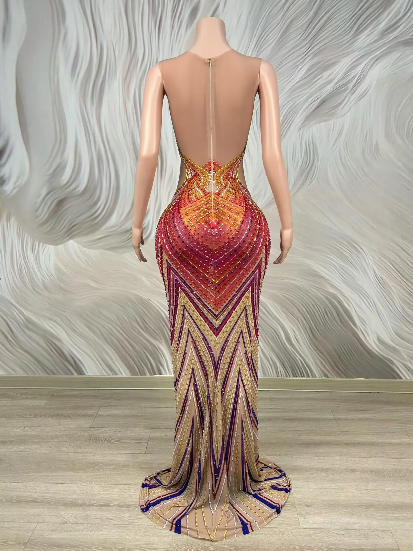 Damska, błyszcząca suknia wiec – Formal Gala Wear Women recenzja i cena
