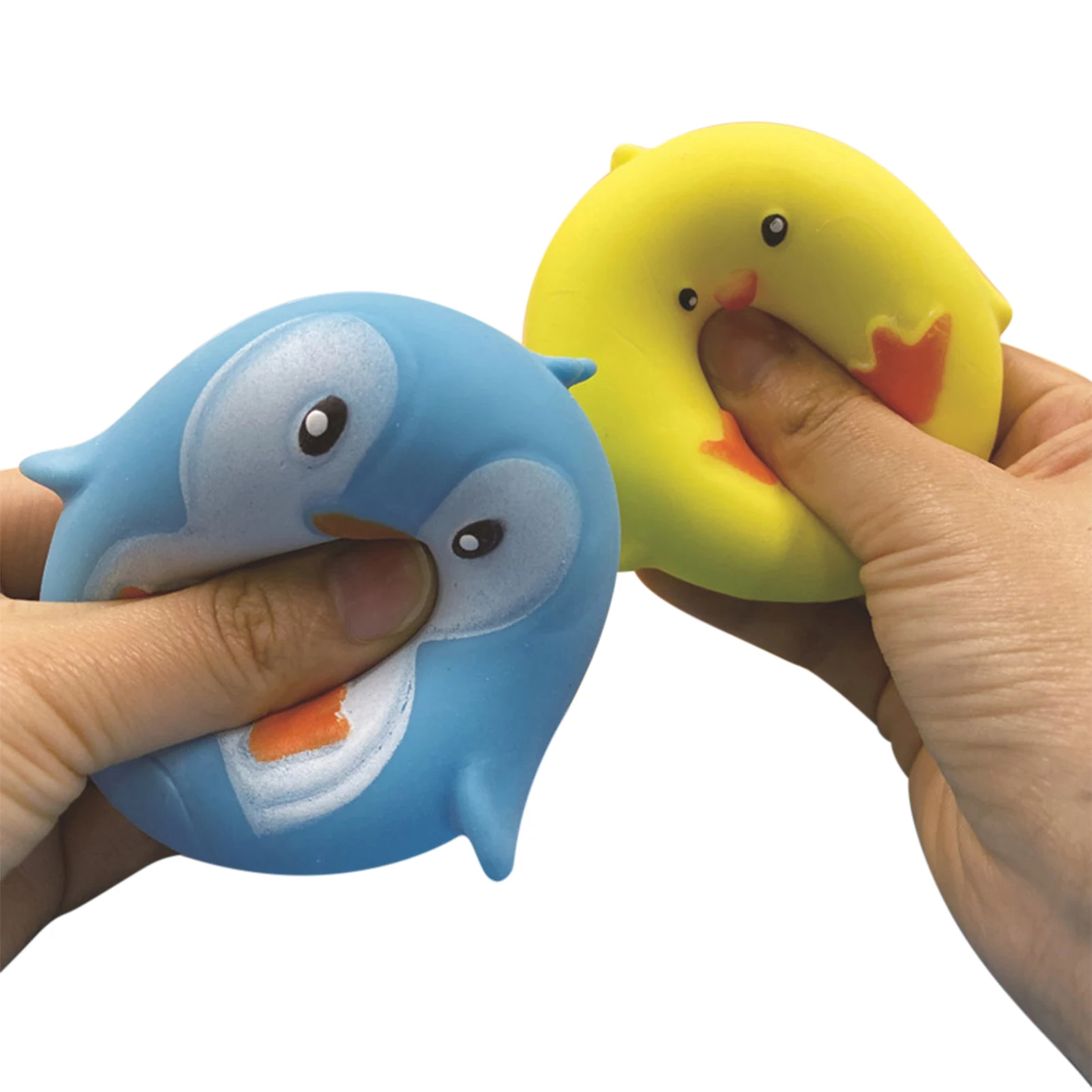 Soft Penguin Shape Pinch Music Toy Decompression For Children Adult