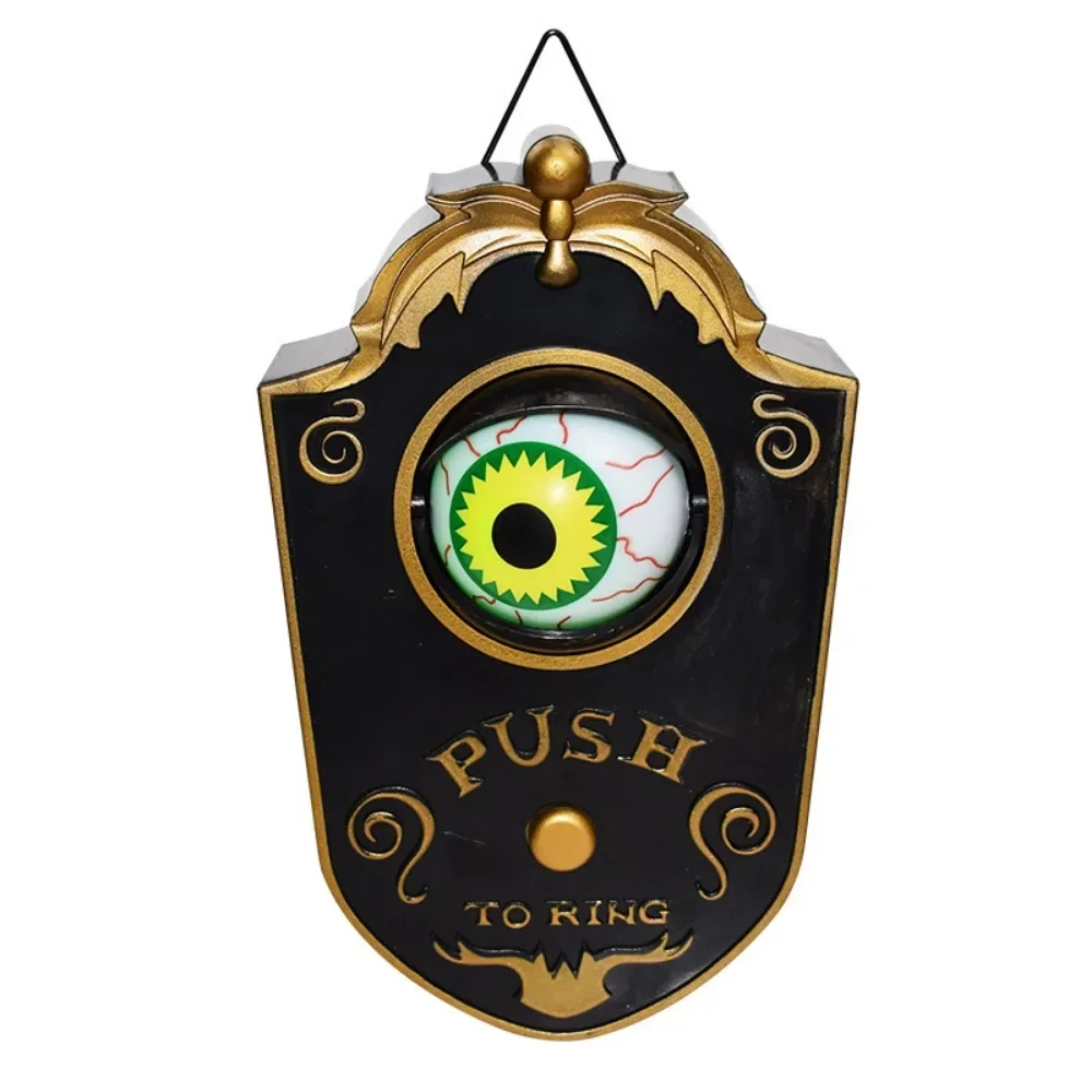 One-eyed Doorbell Decoration, Eyeball Halloween Toy, Bar and Nightclub Luminous, Terrifying Sound, Prank Hanging Ornament