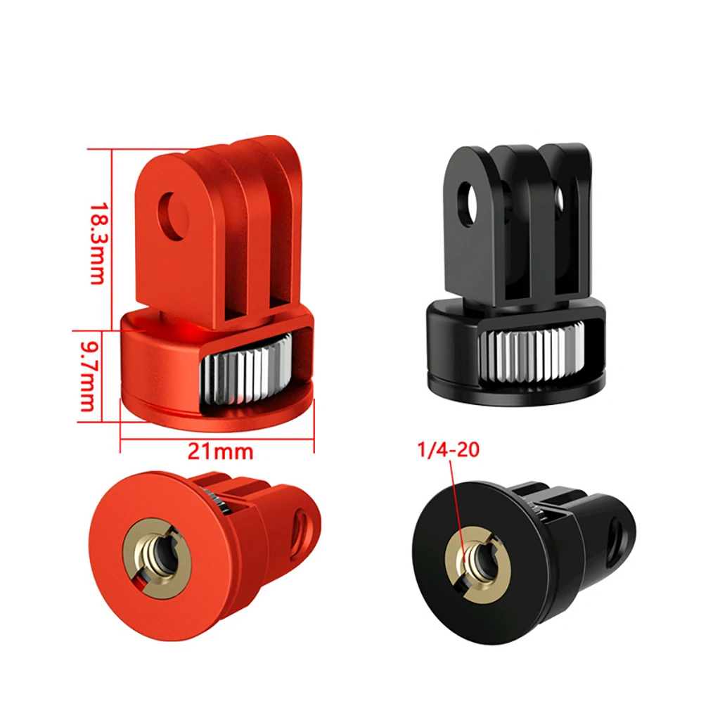 1/4 Inch Screw Tripod Adapter Mount Holder for GoPro 12 11 10 9 8 Insta-360 One X X2 X3 Camera Accessories