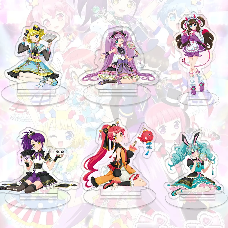 PriPara Acrylic Stand Up Sign Desktop Girl Ornaments Shion Decoration Mikan Figure Laala Mirei Aroma Model Toy Festival Gift
