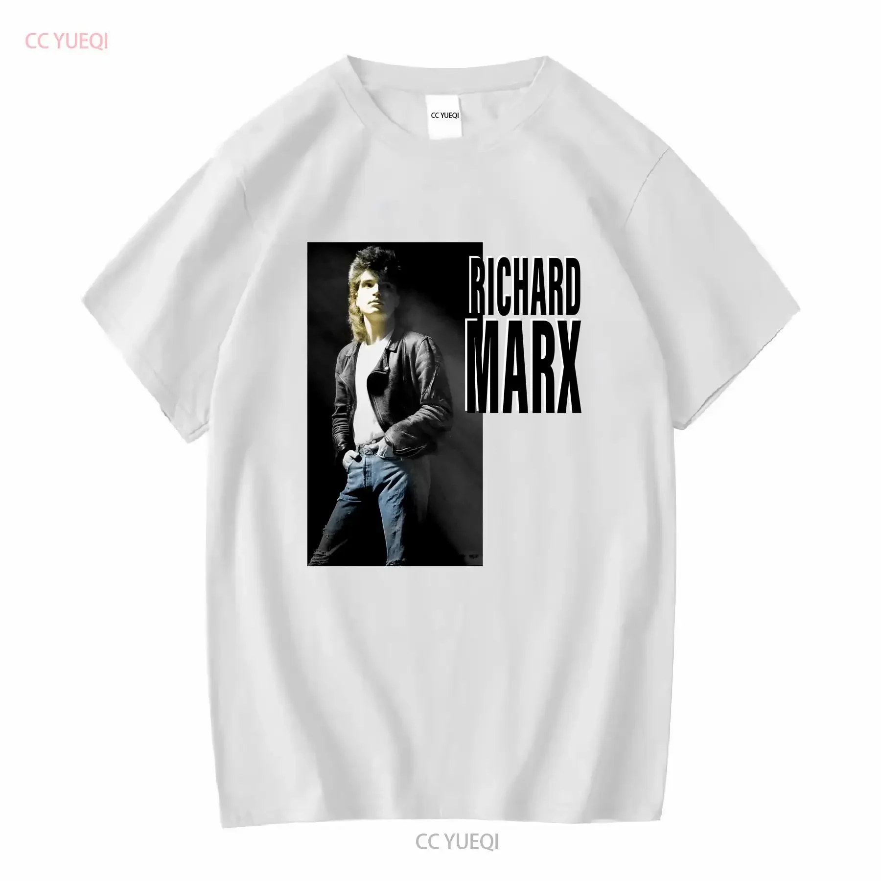 VTG Richard Marx Hold On To The Nights Camiseta sPORT gRAY S 4XL mangas largas o cortas vintage Ropa de diseñador lavada Estirada