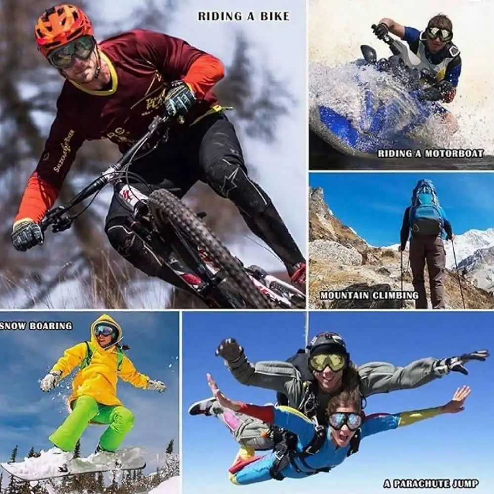 1 pz occhiali da equitazione all'aperto occhiali occhiali da moto occhiali sportivi Harley maschera tattica antivento sci e skateboard sport g