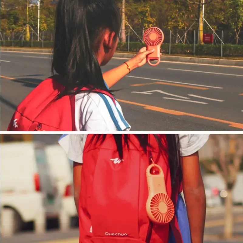 New Creative Handheld Pocket Mini Fan Handheld Portable Charging Outdoor USB Fan Portable Gift