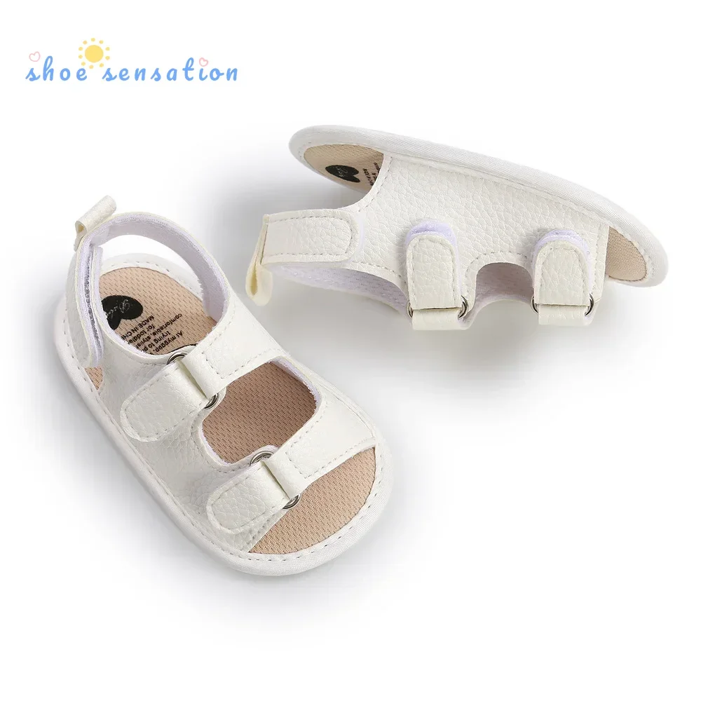 

New Baby Sandals Baby Shoes Baby Boy Girl Sandals PU Soft Bottom Sole Anti-Slip Infant First Walker Crib Shoes Newborn Moccasins