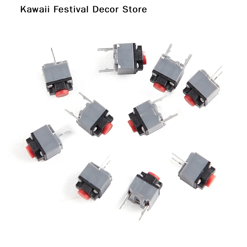 【K】 10Pcs Kailh Mute Button 6*6*7.3 Silent Switch Wireless Mouse Wired Mouse Button Micro Switch 6X6X7.3 Silent Switch