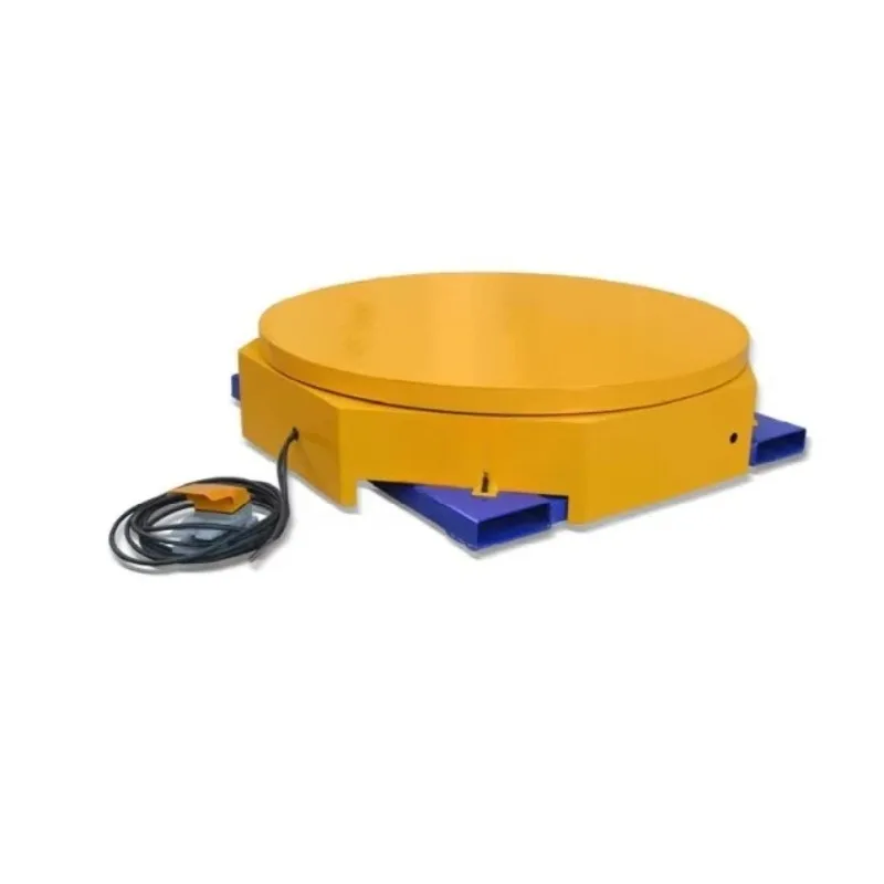 peiqiHigh quality 1.5 ton electric rotating platform movable turntable wrapping pap