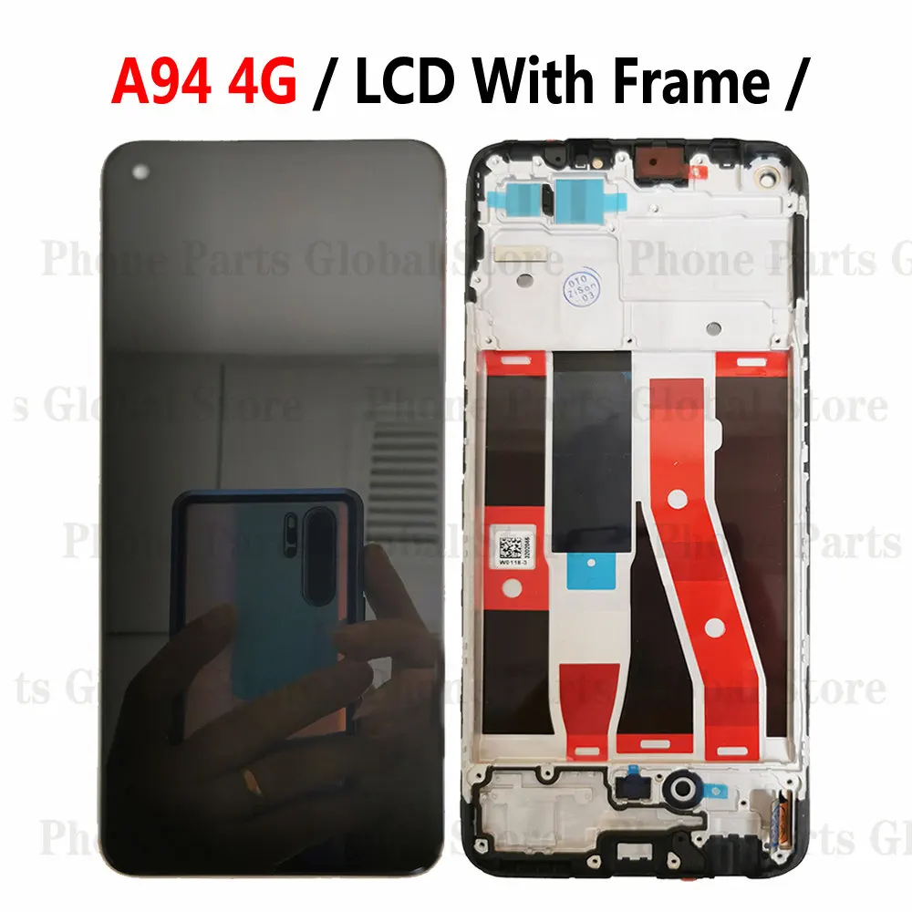 Incell Display For OPPO A94 LCD 4G CPH2203 Screen A94 5G LCD CPH2211 With Frame Touch Sensor Digitizer Assembly Replacement