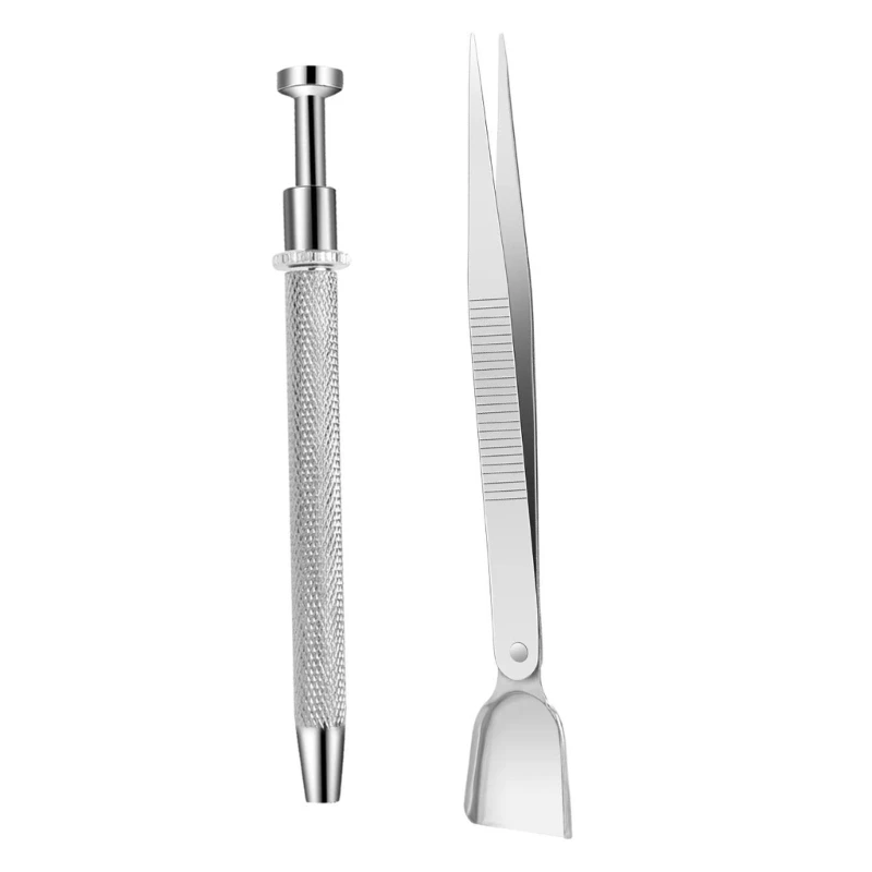 Stainless Steel Gems Claw Diamond Grabber Tweezers Durable Jewelry Tool Perfect for Beads Watches and Glass