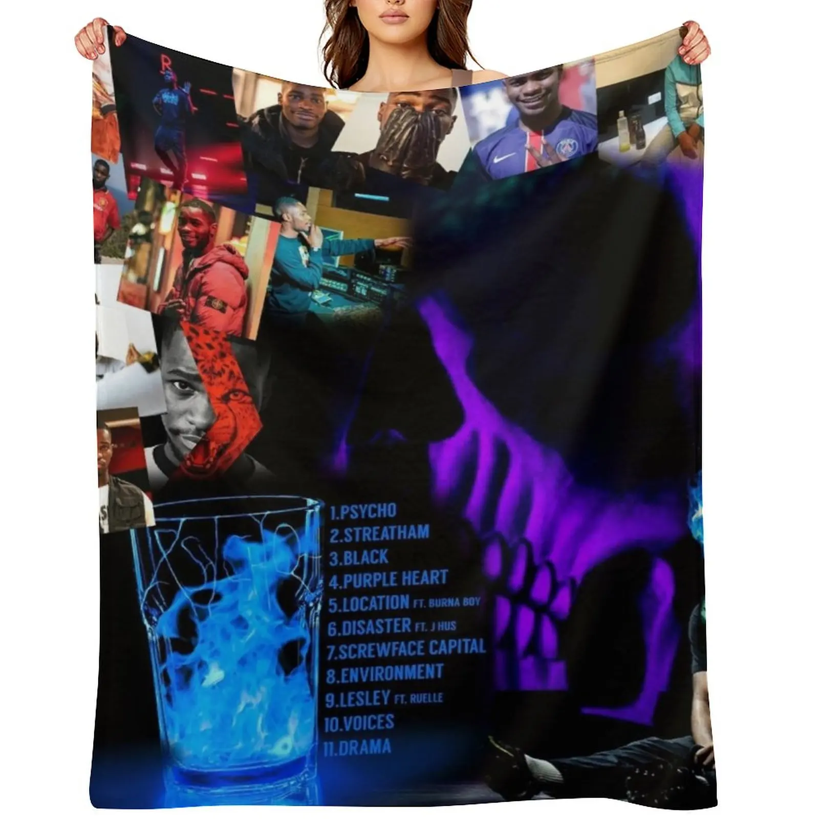 

Dave rapper Throw Blanket Stuffeds Furry Luxury Thicken Thermals For Travel Blankets