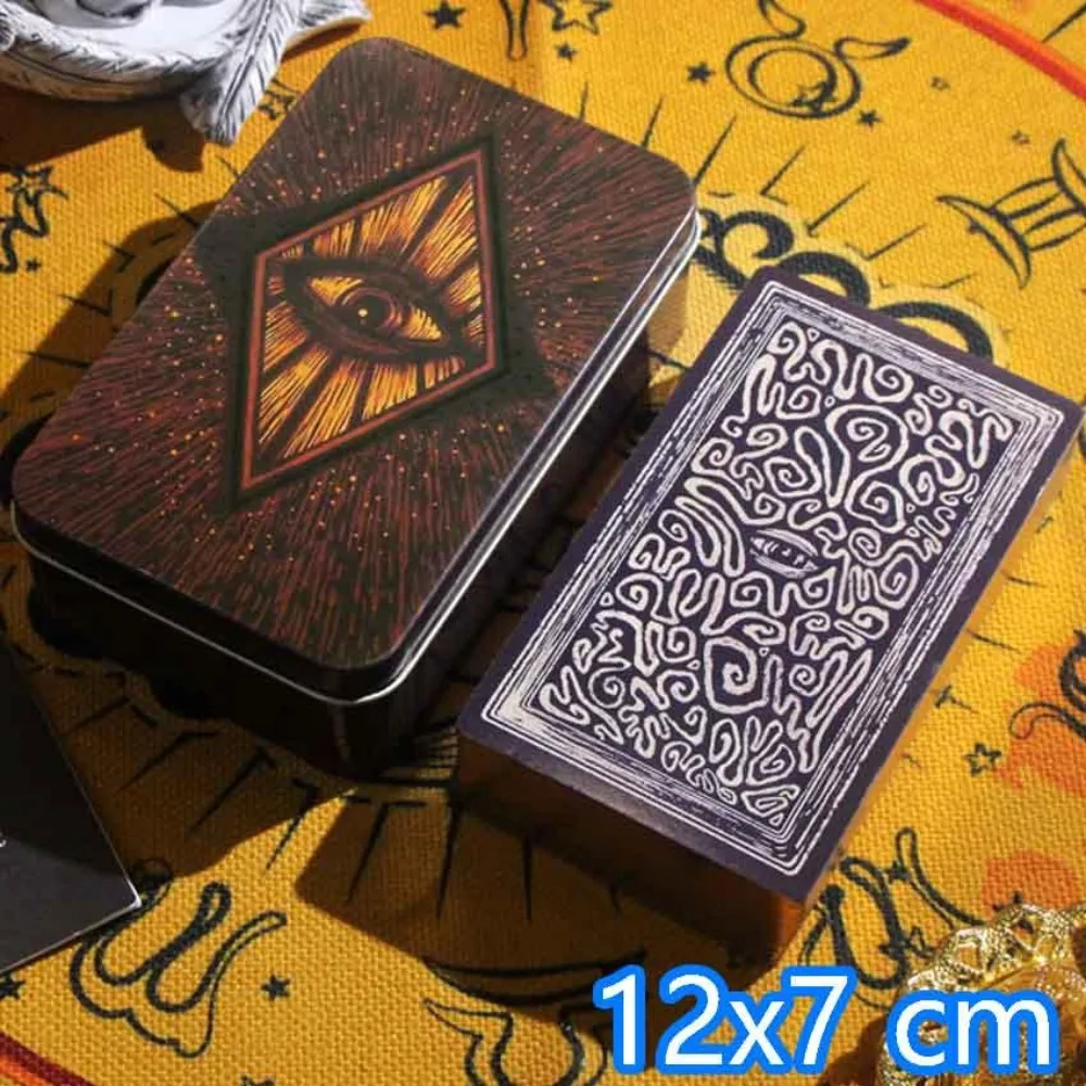 12x7 cm Iron Box Light Vision Tarot Deck Card Games