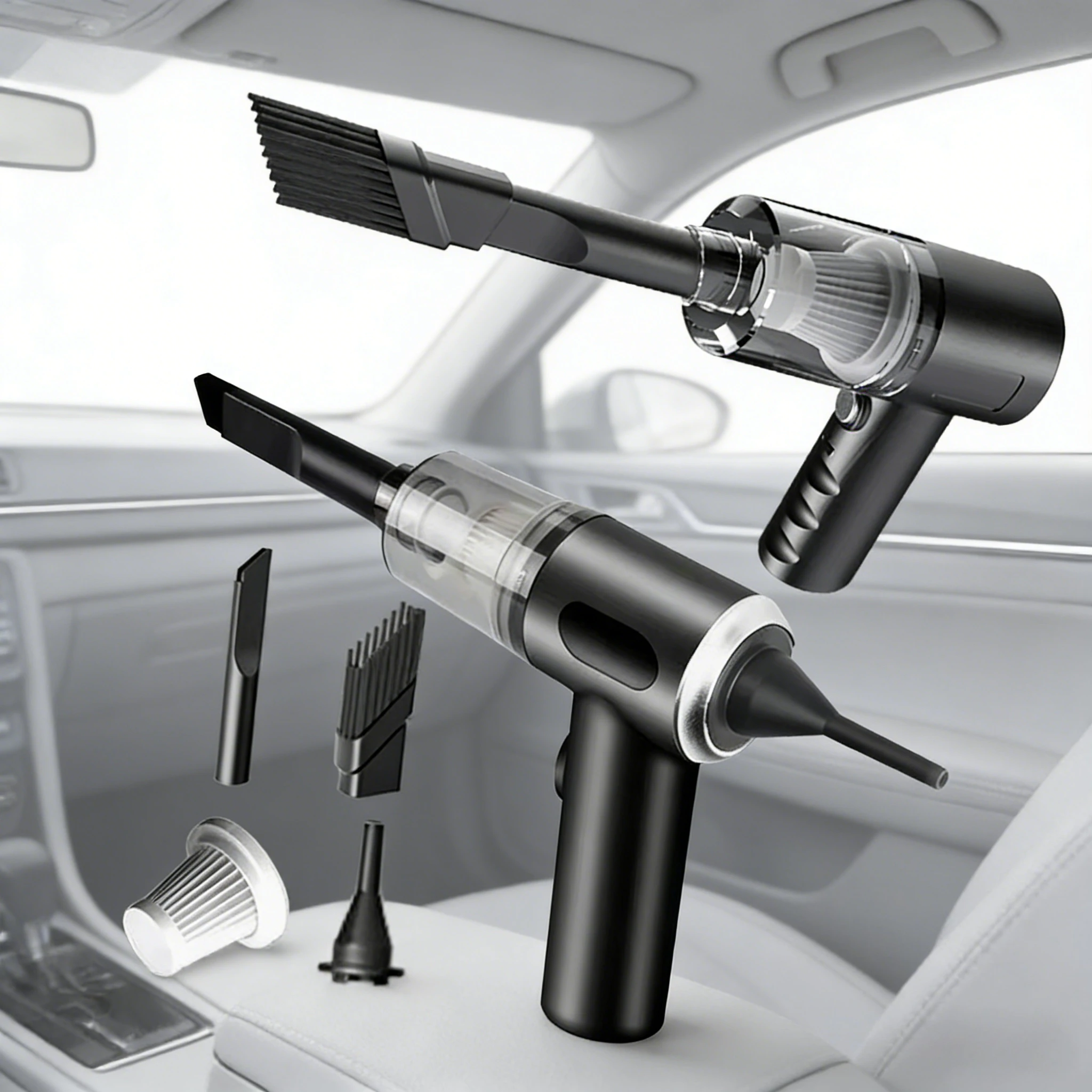Car Vacuum Cleaner Portable Small Vacuum Cleaner For Multi Purpose Vehicles Small Household Pump Handheld Car Vacuum Cleaner gallery 1