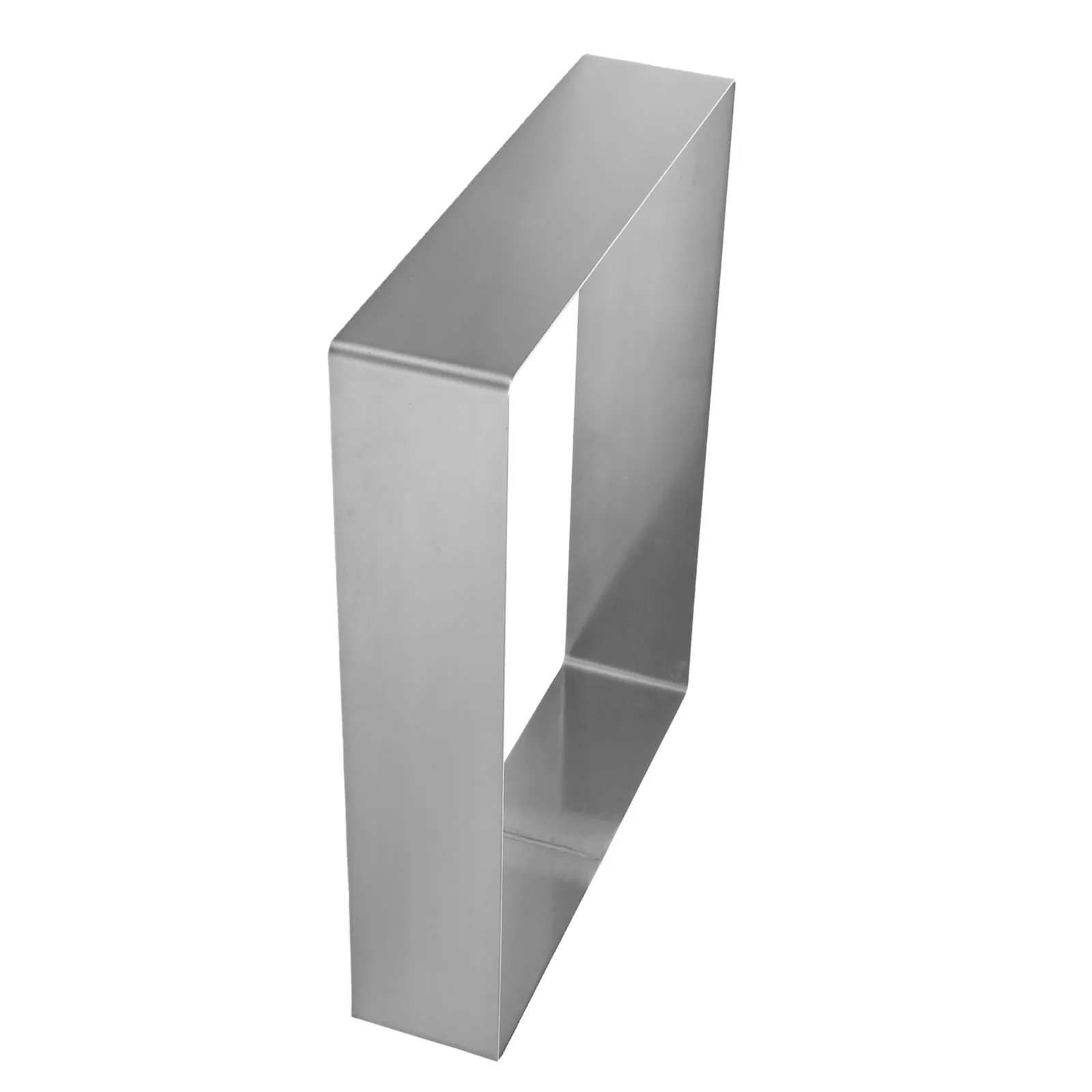 Stainless Steel Mousse Ring Rectangular 9.84x7.87x1.97in Even Heating Cake Baking Mold Metal Professional Dessert Mold