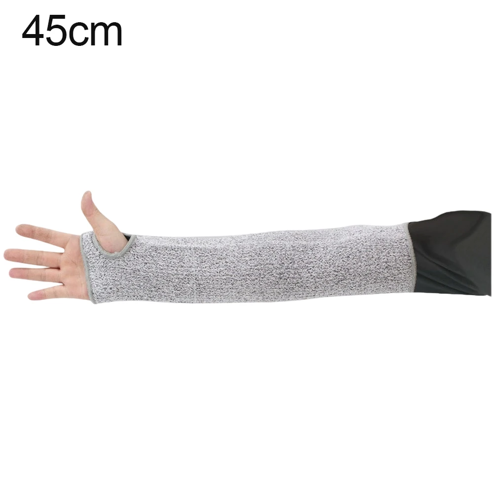 Thumb Holes Cut Resistant Sleeve Gardening Silver Scratch Protection Heat Protection Stretch Fabric For Gardening