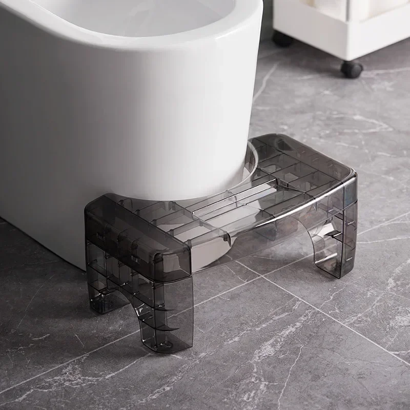 Creative Transparent Pet Plastic Small Bathroom Toilet Adult Toilet Constipation Stool Foot Stool Children Shoe