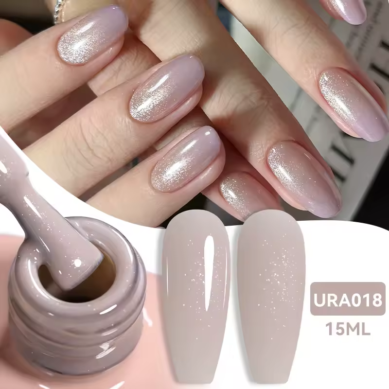UR SUGAR flocons d'avoine 15ml vernis à ongles Gel à paillettes scintillantes Gel UV Semi Permanent tremper UV LED vernis à ongles pour manucure des ongles - AliExpress 
