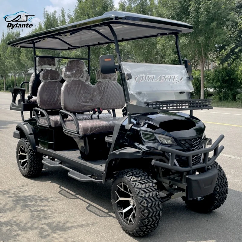 Hot Sale Custom 60V 6 Seater High Speed Electric Mountain Hunting Vehicle 7.5kw Off Road Golf Cart Suitable For Shooting Range