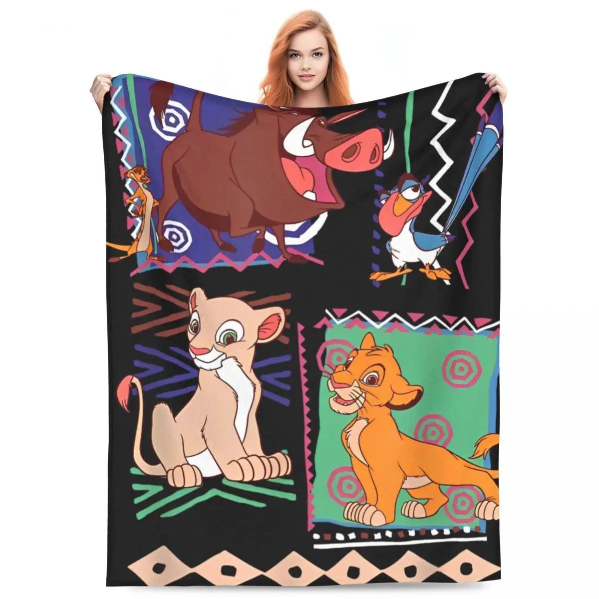 

Мягкое теплое одеяло Simba King Lion Nap, плюшевое одеяло для путешествий, пушистое домашнее декоративное фланелевое покрывало, чехол для дивана-кровати