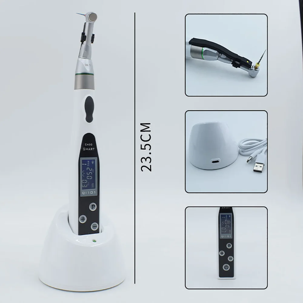 QI101 Dental Endo Motor Wireless 9 Program with LED Endodontic Instrument Root Canal Apex Locator Rotary Motor