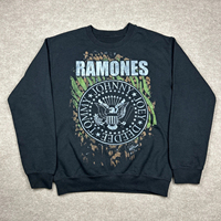 Ramones Graphic Printed Men's and Women's Loose Warm Hoodies for Casual Autumn and Winter Luxury Fashion Trend Clothing
