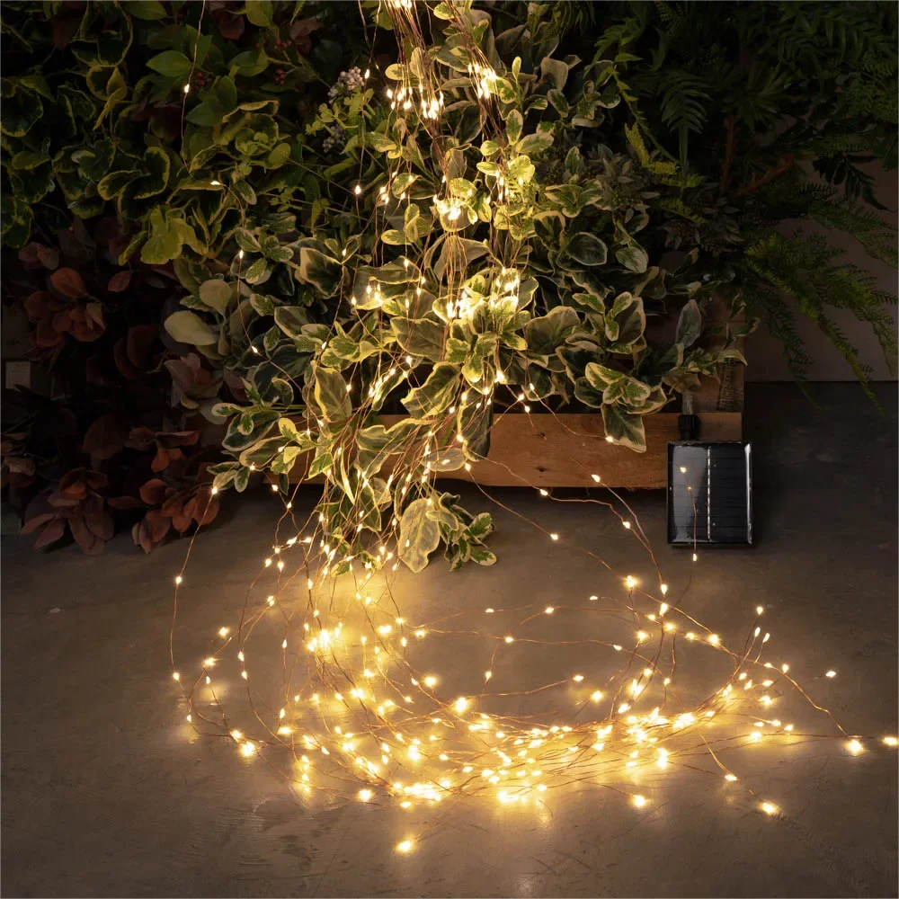 600 LED Waterfall Sring Lights Indoor Bedroom Decoration Christmas Fairy Lights Plug in Holiday Lighting Curtain decor Lamp room