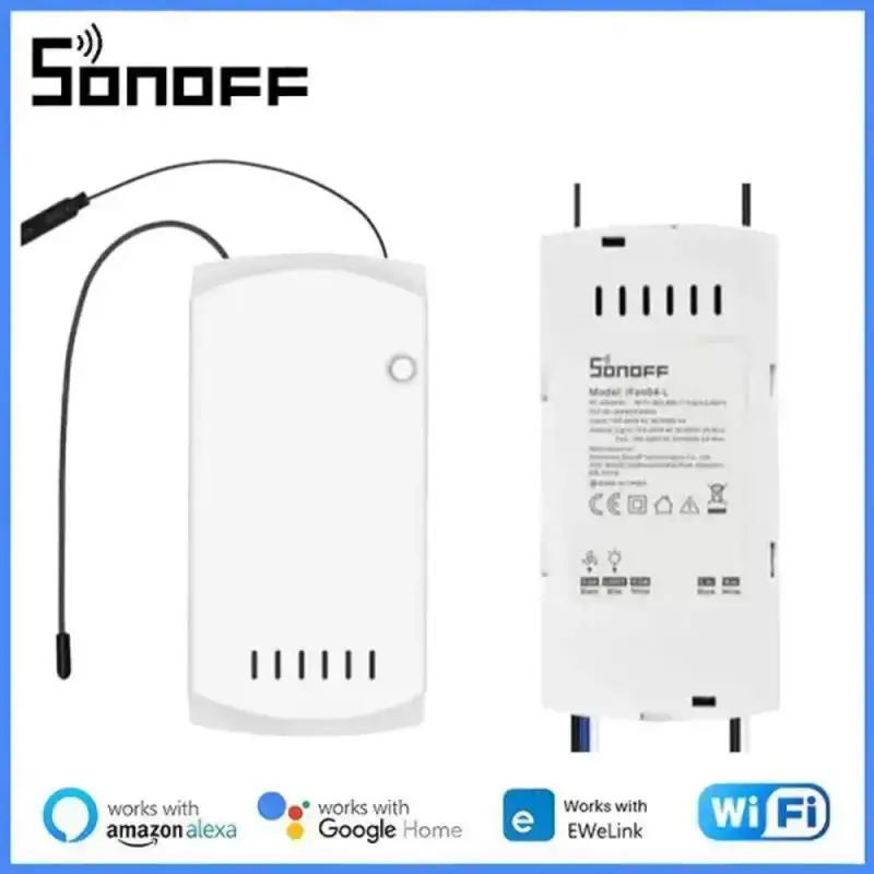 

SONOFF IFan04 Wi-Fi умный переключатель вентилятора потолочный вентилятор/контроллер света 4333 RF/eWelink приложение/голосовой пульт дистанционного управления с регулировкой скорости умный дом