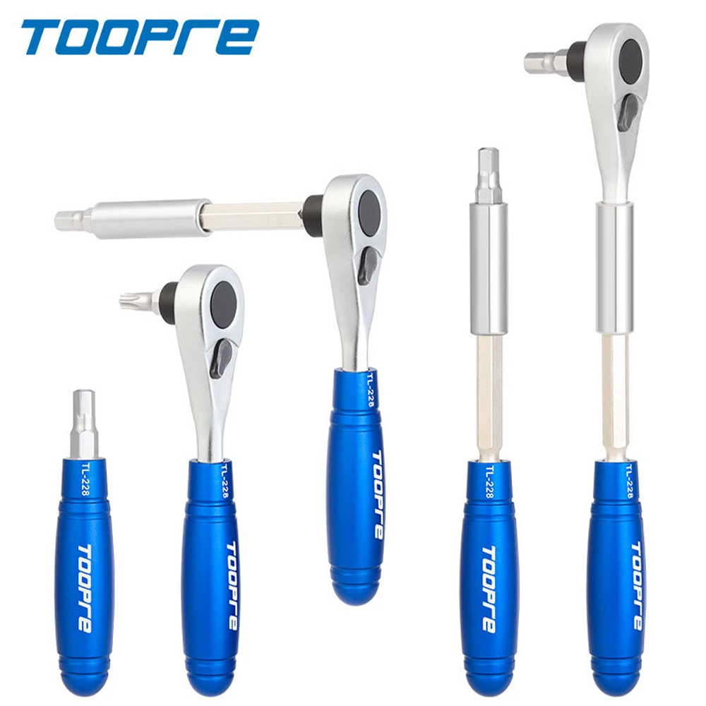 

TOOPRE bicycle ratchet wrench set mini portable multi-function small repair tool set tire repair tool