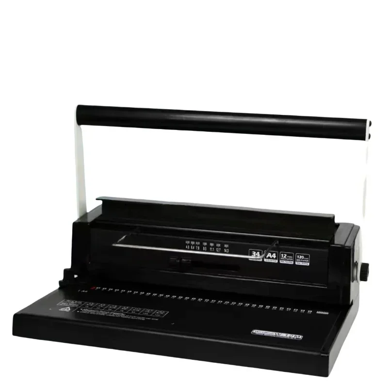 High Quality A4 Size Binder 34 holes iron ring binding machine 3:1 Double Binder Plastic Strip Binding Machine Hot sales