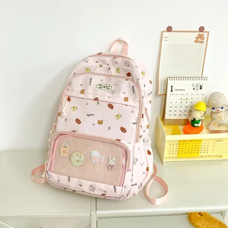 High Looks Instagram Style Girls' Backpack,High School and Junior High School Students' Large Capacity Backpack,Mochila De Moda