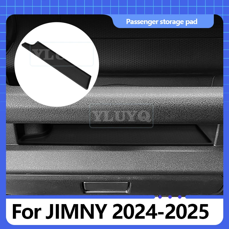 

For Jimny front passenger storage box silicone mat organizer interior accessory