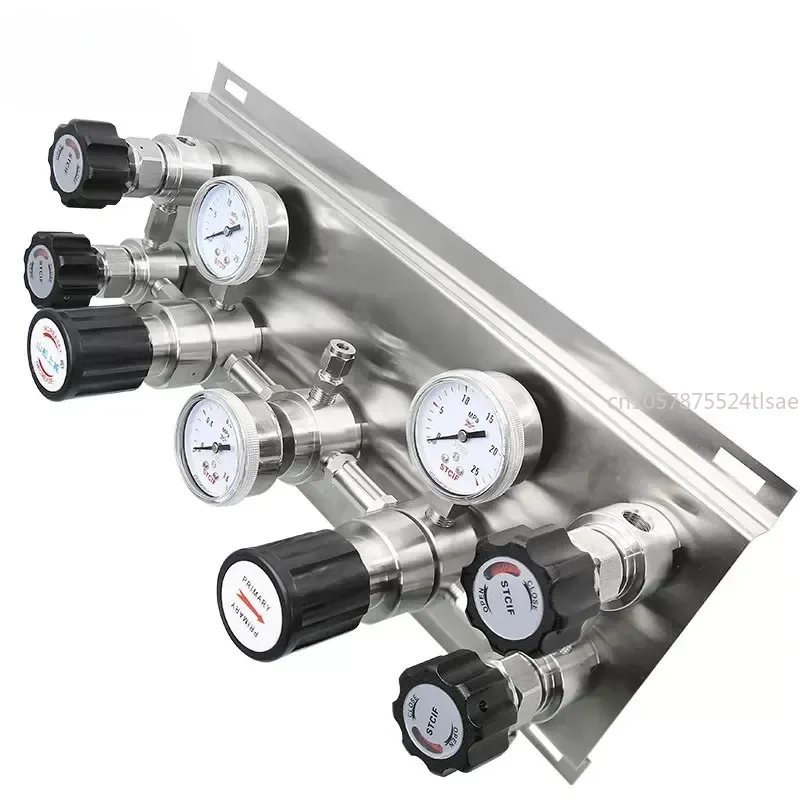Stainless Steel Semi Automatic Switching One Spare One Busbar Pressure Reducing Valve Gas Pipeline Secondary Regulating