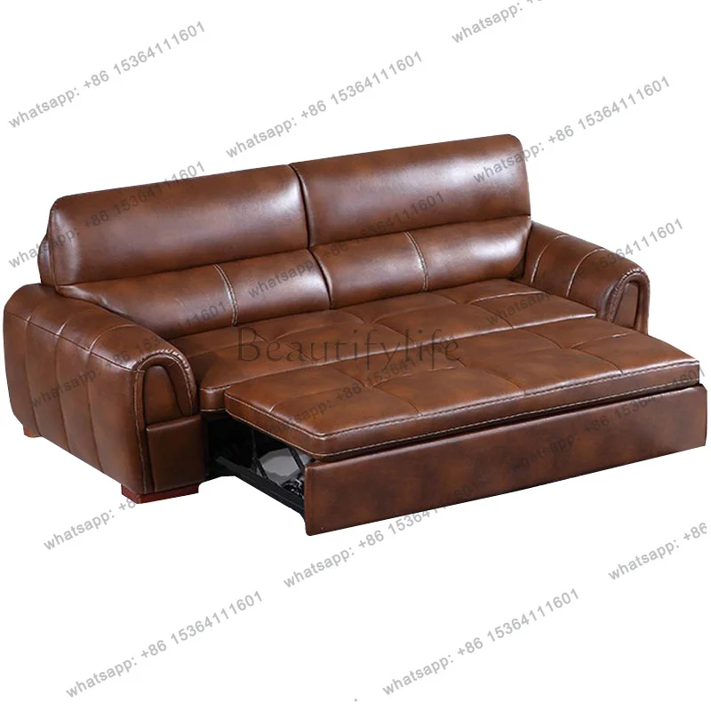 YJ Brown Luxury Living Room Sofas 3 Seater Aesthetic Sleeper Lounge Sofa Bed Floor Modern Nordic Sofa Wohnzimmer Furniture Home