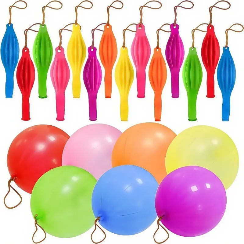 5-50pcs Halloween Balloons Coordination Ability Training Colorful Punch Balloons Thicken Reusable Punch Balloons for Decoration