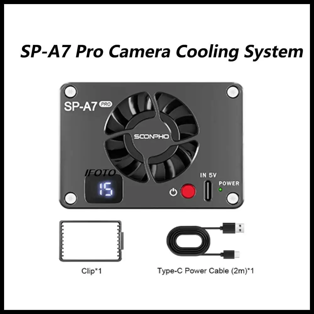 Soonpho SP-A7 Pro Camera Cooling System Heat Sink Cooling Fan For Sony Canon FUJIFILM Camera A7M4/ZVE1/A6700/A7C2 ZV-E1 ZV-E1