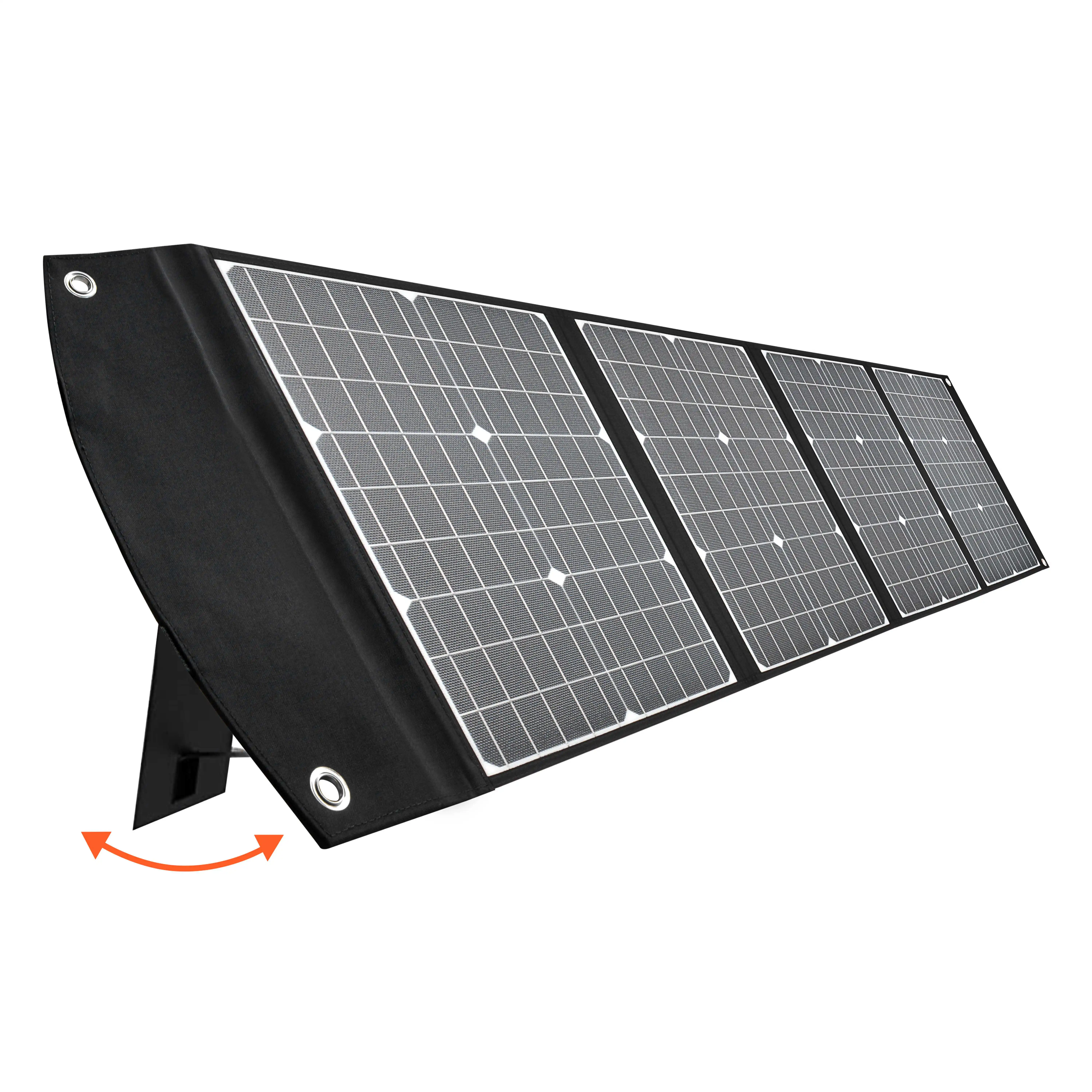 Waterproof Flexible Solar Panels Fast Charge Small Input High Transfer Folding Solar Panel for Storage Supply
