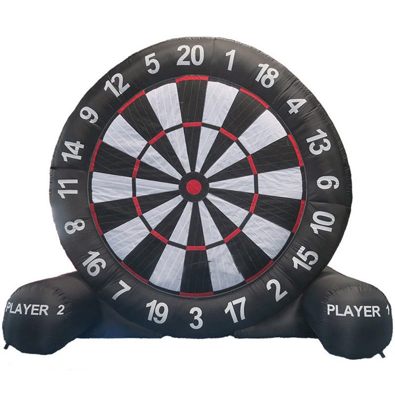 Giant Inflatable Football Dart Board Game Target with 6 PCS Balls For Outdoor or Playground Sports Entertainment