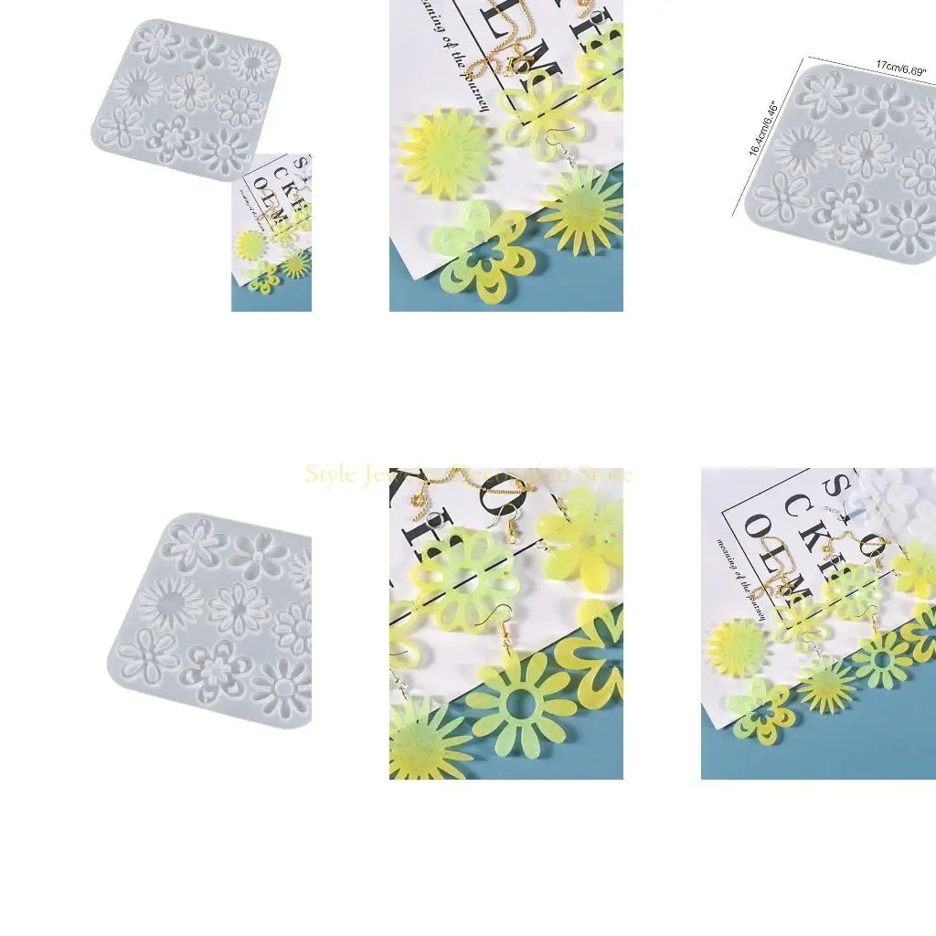 

D46E Earrings Epoxy Resin Mold Silicone Earrings Mold Jewelry Resin Silicone Molds