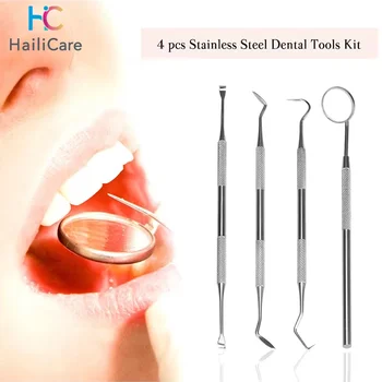 Espejo Dental, hoz, raspador de sarro, espátula para recoger dientes, equipo de laboratorio Dental, regalo de dentista, herramientas de limpieza Dental para cuidado bucal