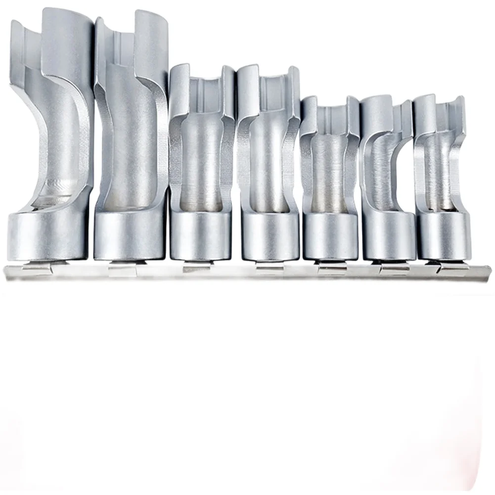 

Automotive Oxygen Sensor Wrench Kit 7 pcs Slotted Design Chrome Vanadium Steel 10mm 11mm 12mm 13mm 14mm 17mm 19mm